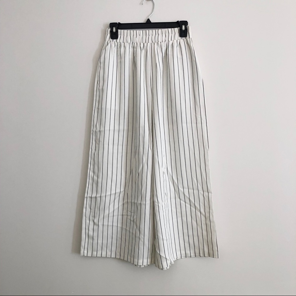 Stripe Wide Leg Pants